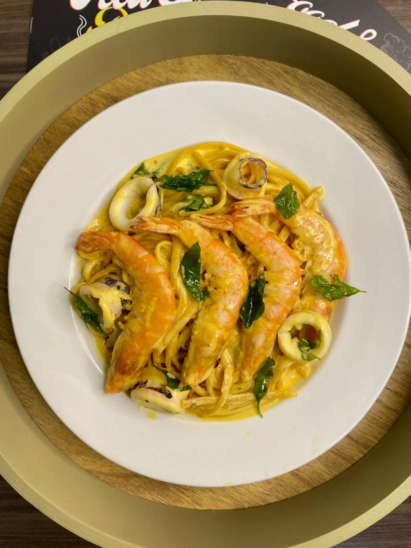 Salted Egg Seafood Pasta